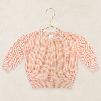 Knit Chunky Sweater - Petal Speckle