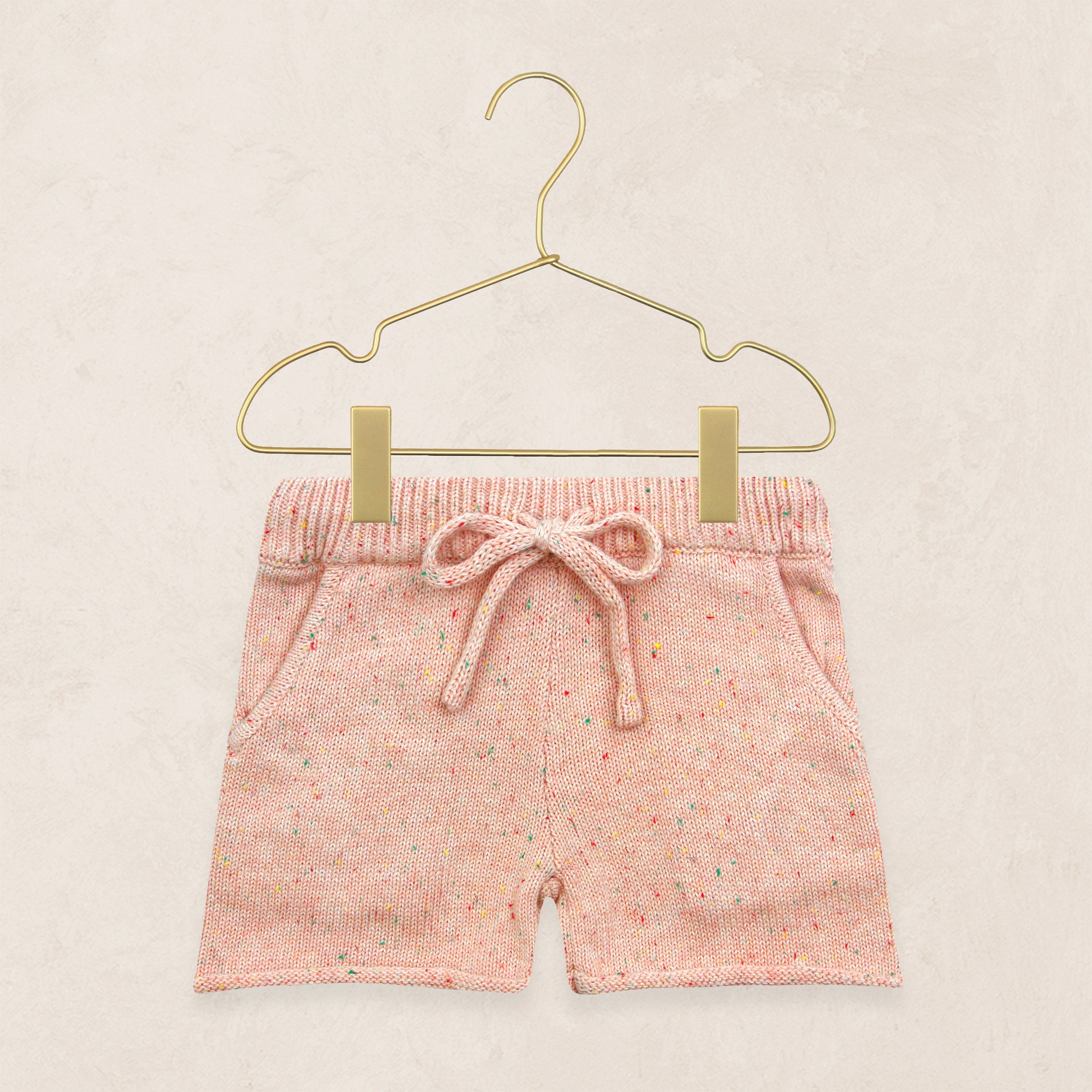 Knit Shorts - Petal Speckle