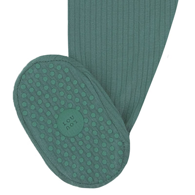 Pierce Ribbed Zipper Footies