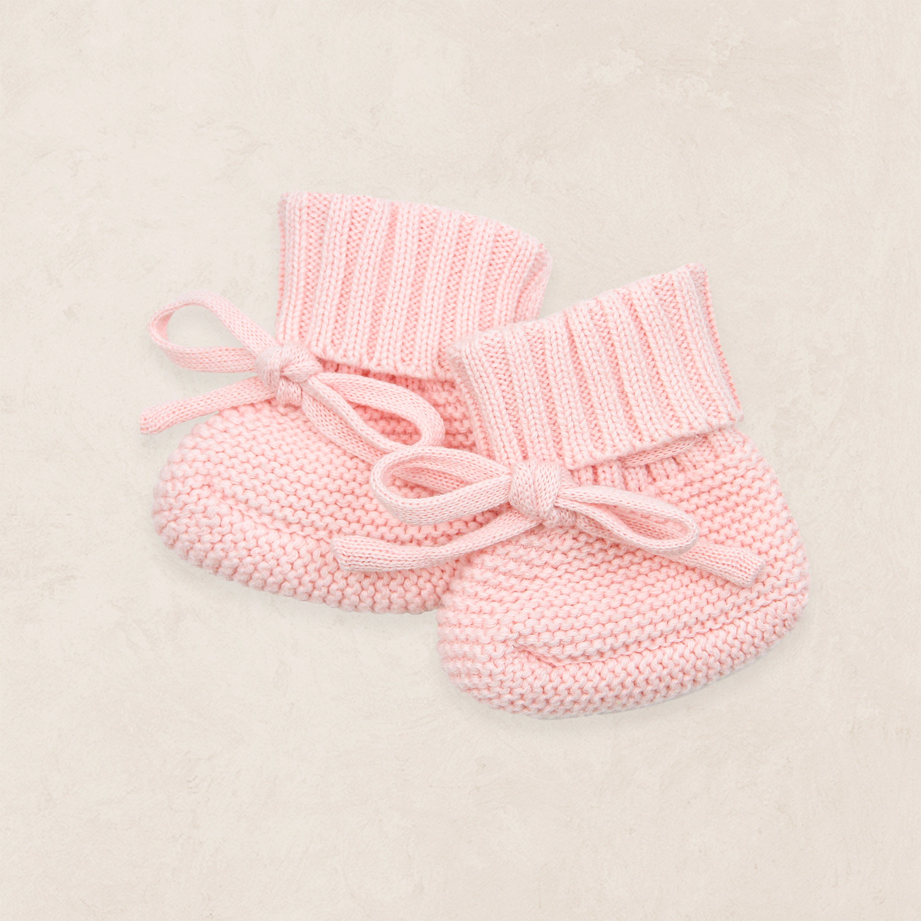 Pre-Order - Knit Booties - Blush