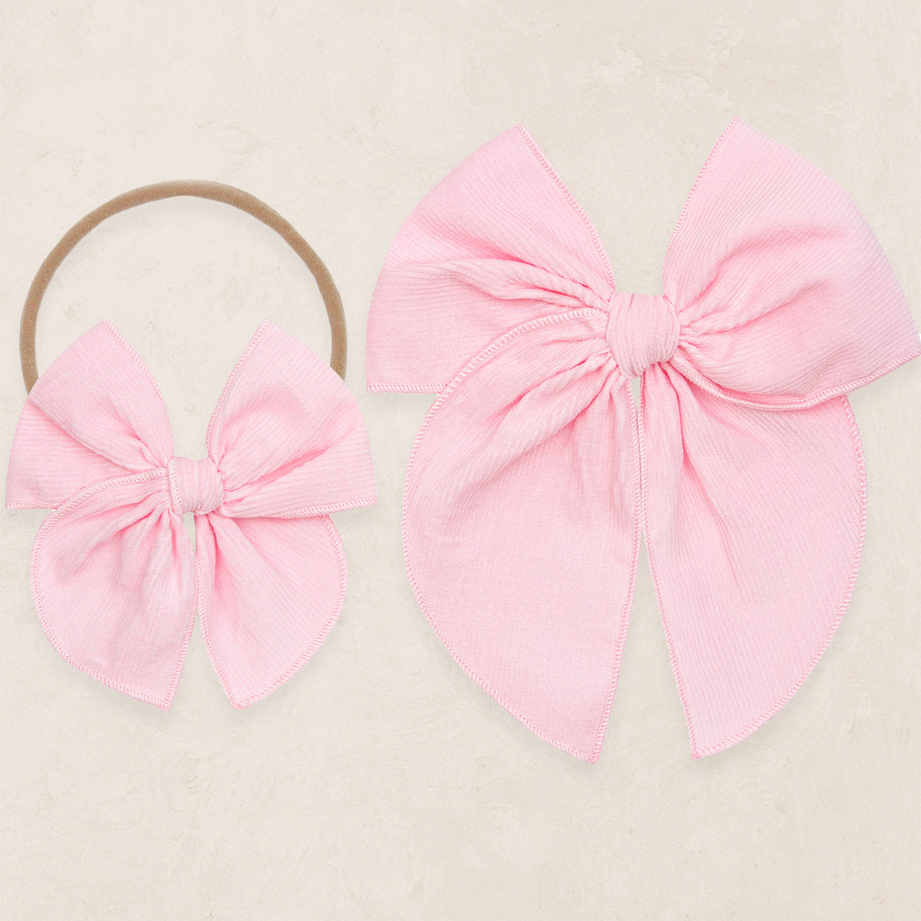 Heirloom Bow - Bubblegum Corduroy
