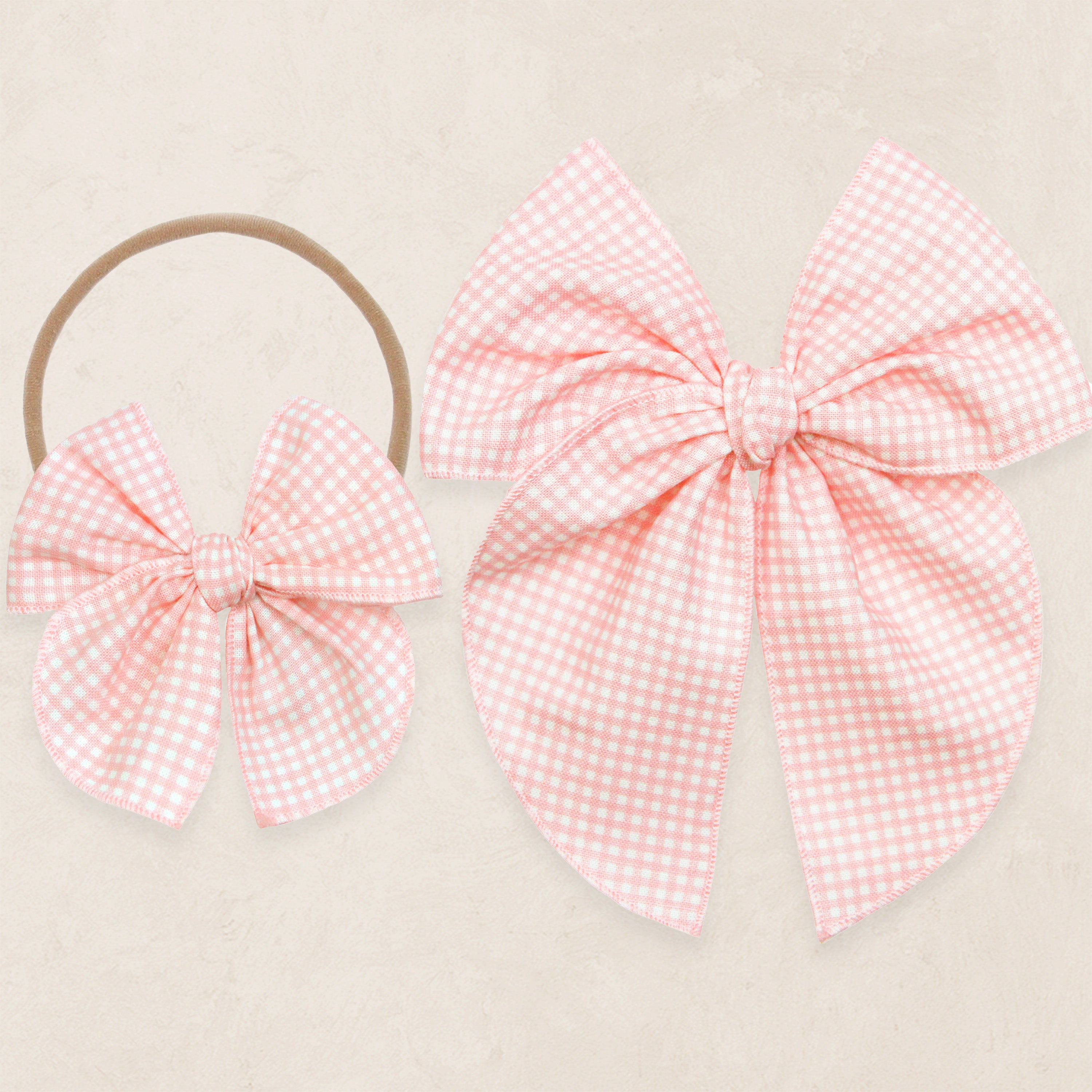 Heirloom Bow - Petal Gingham