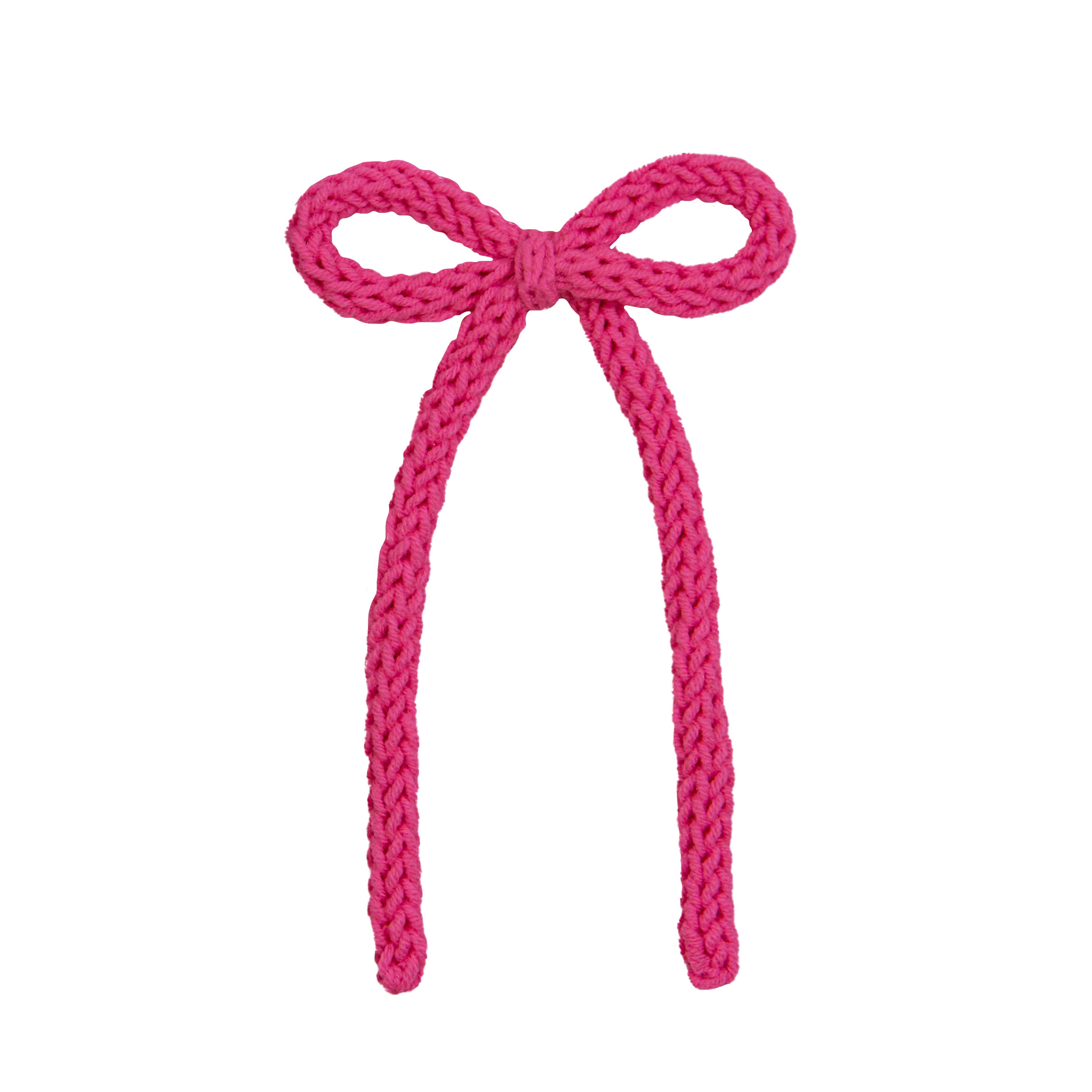 Crochet Bow - Petunia Sash Clip