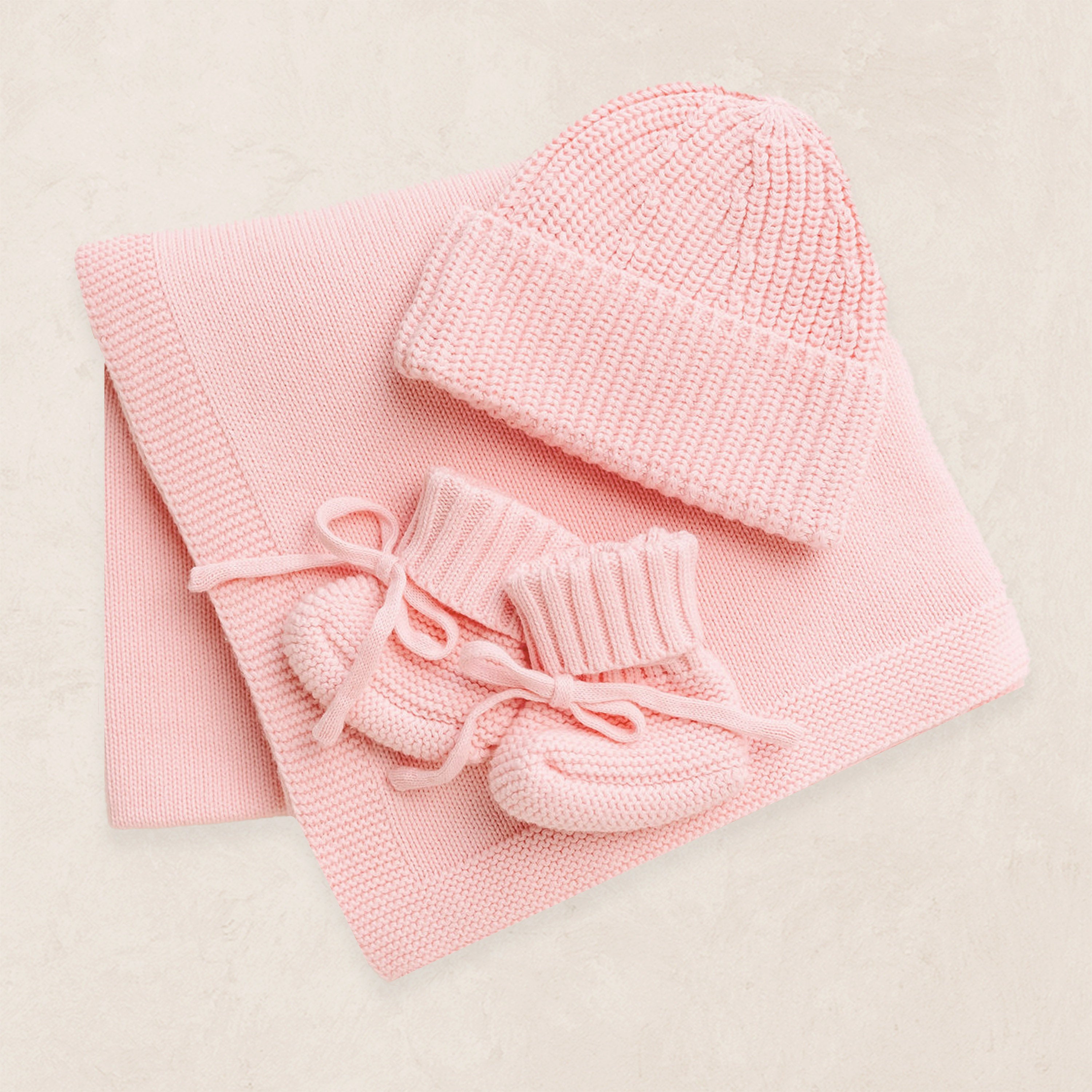 Pre-Order - Knit Beanie Bundle - Blush