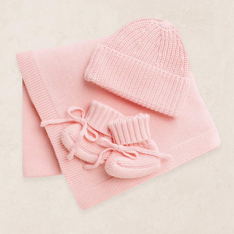 Knit Beanie Bundle - Blush