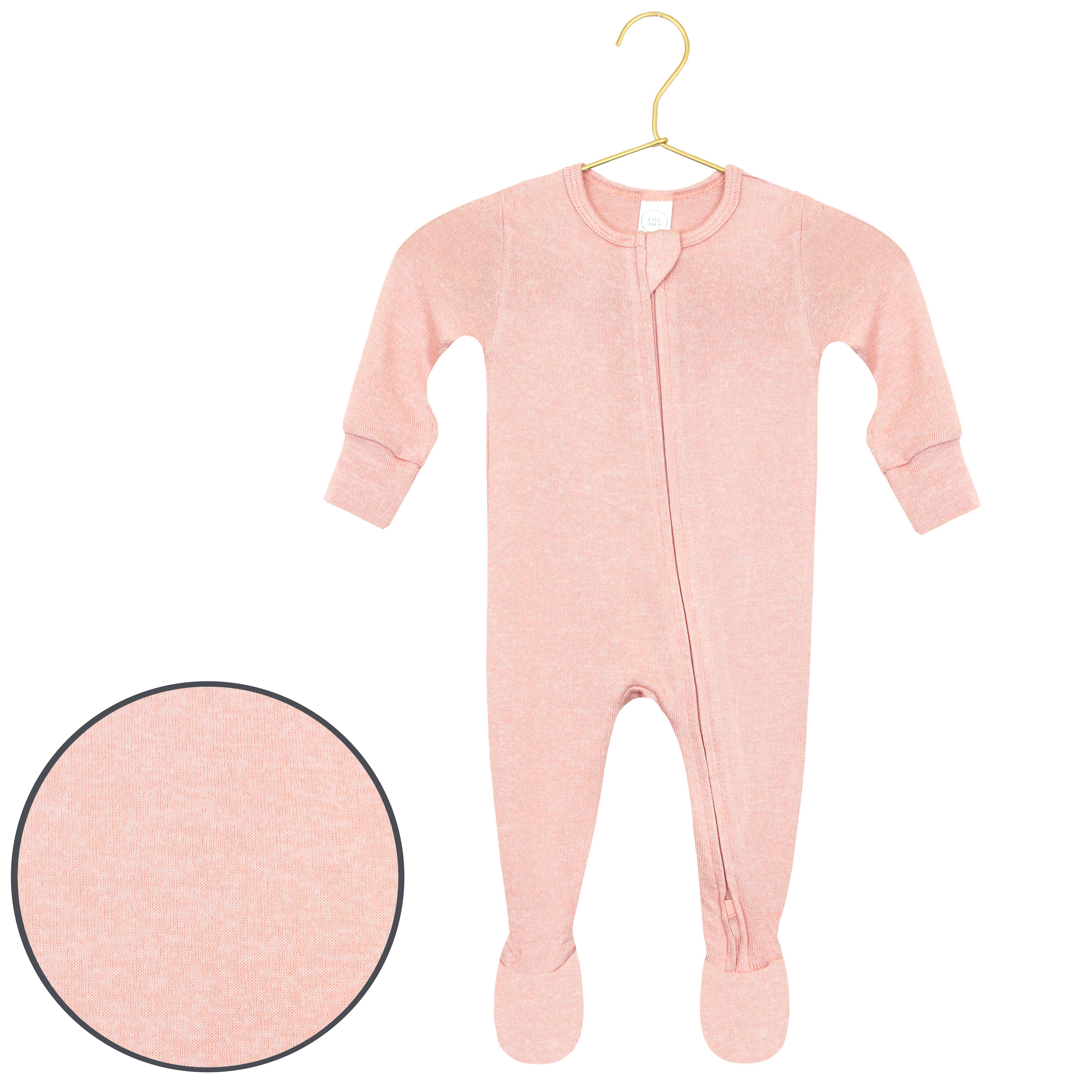 Piper Plush Knit Zipper Footies