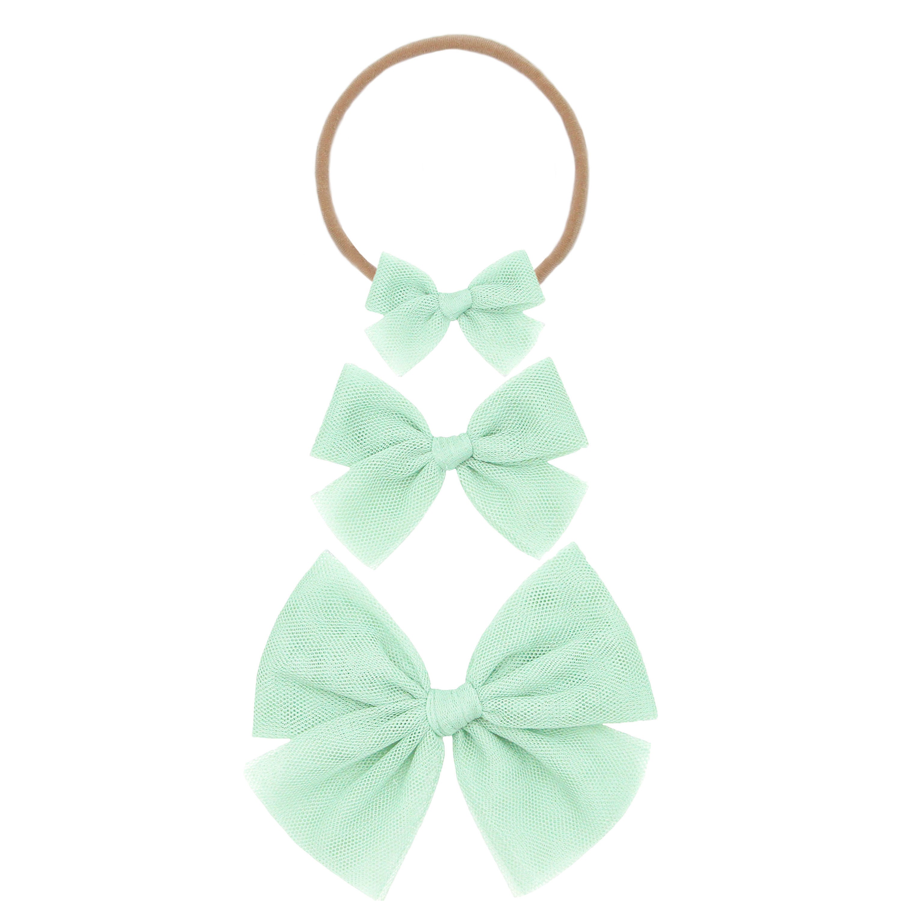Tulle Bow - Pistachio