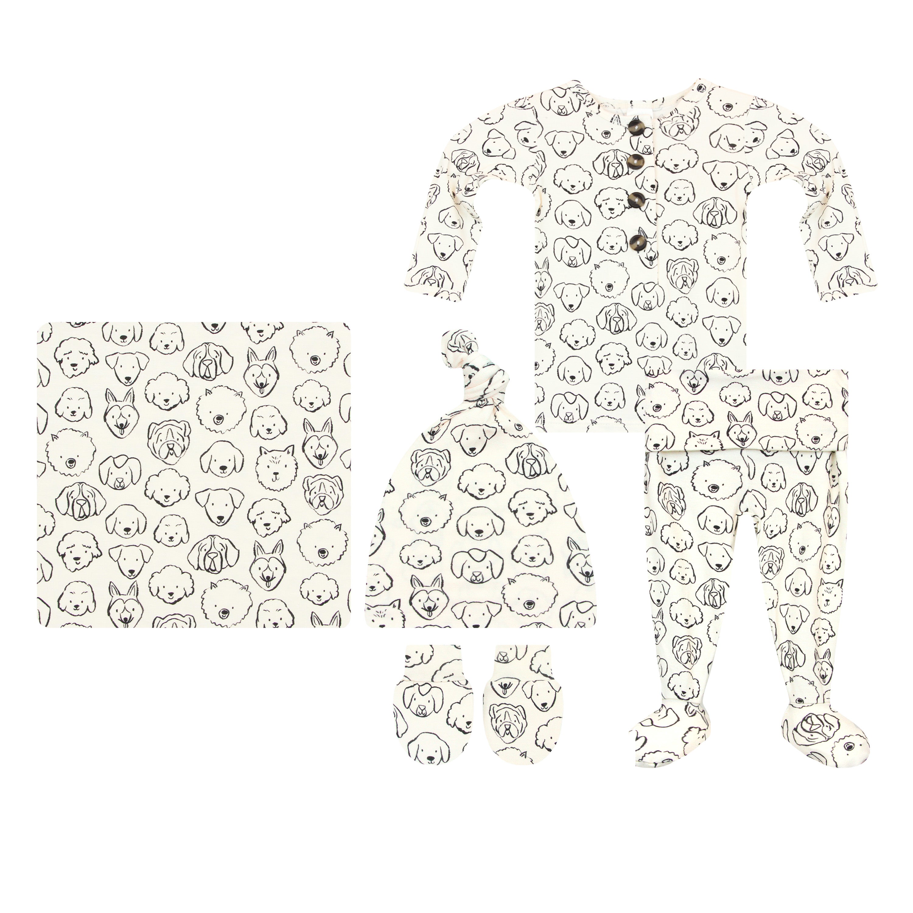 Dane Newborn Hat Bundle (Top + Bottom)