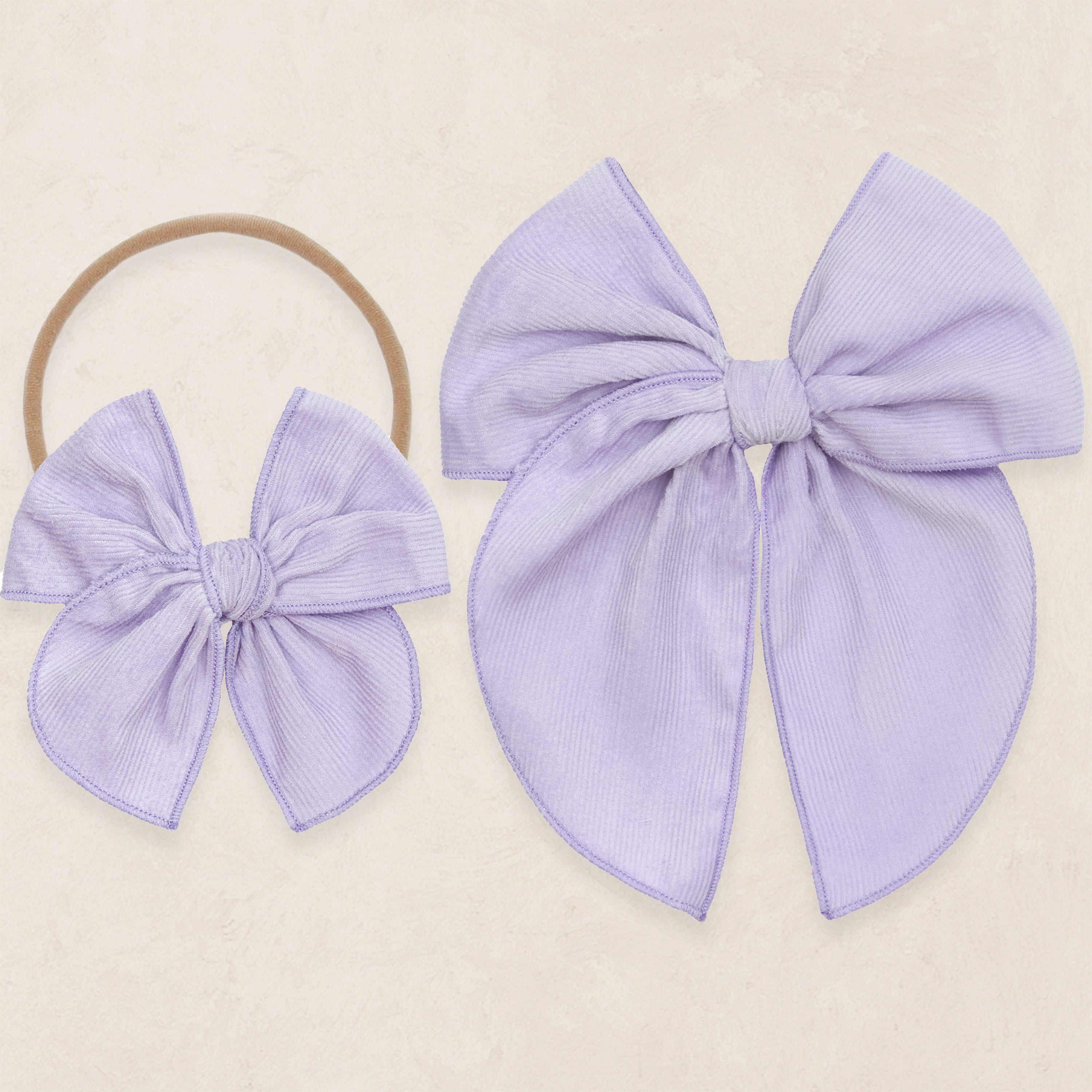 Heirloom Bow - Wisteria Corduroy