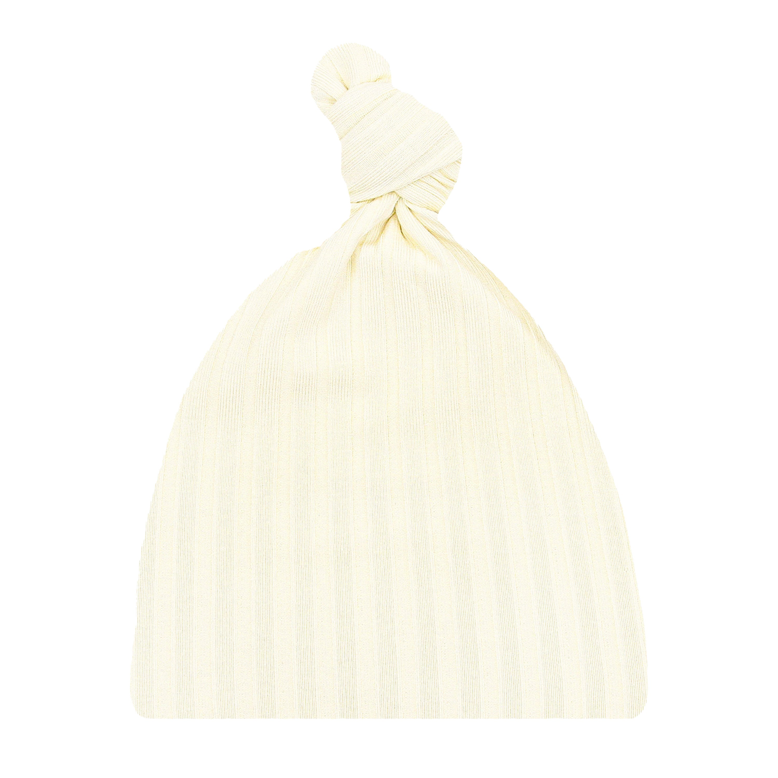 Quinn Ribbed Top Knot Hat