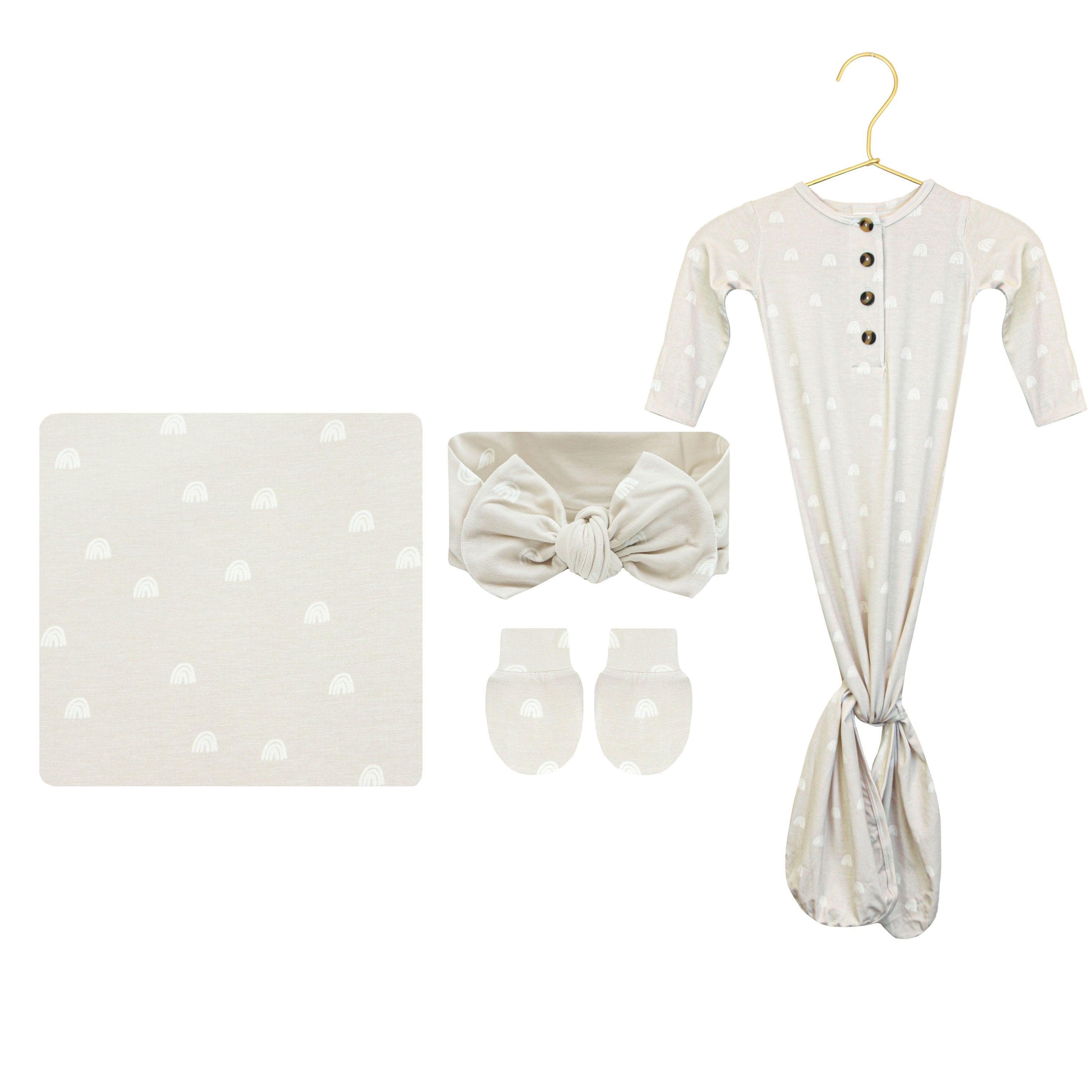 Rae Newborn Headband Bundle (Gown)