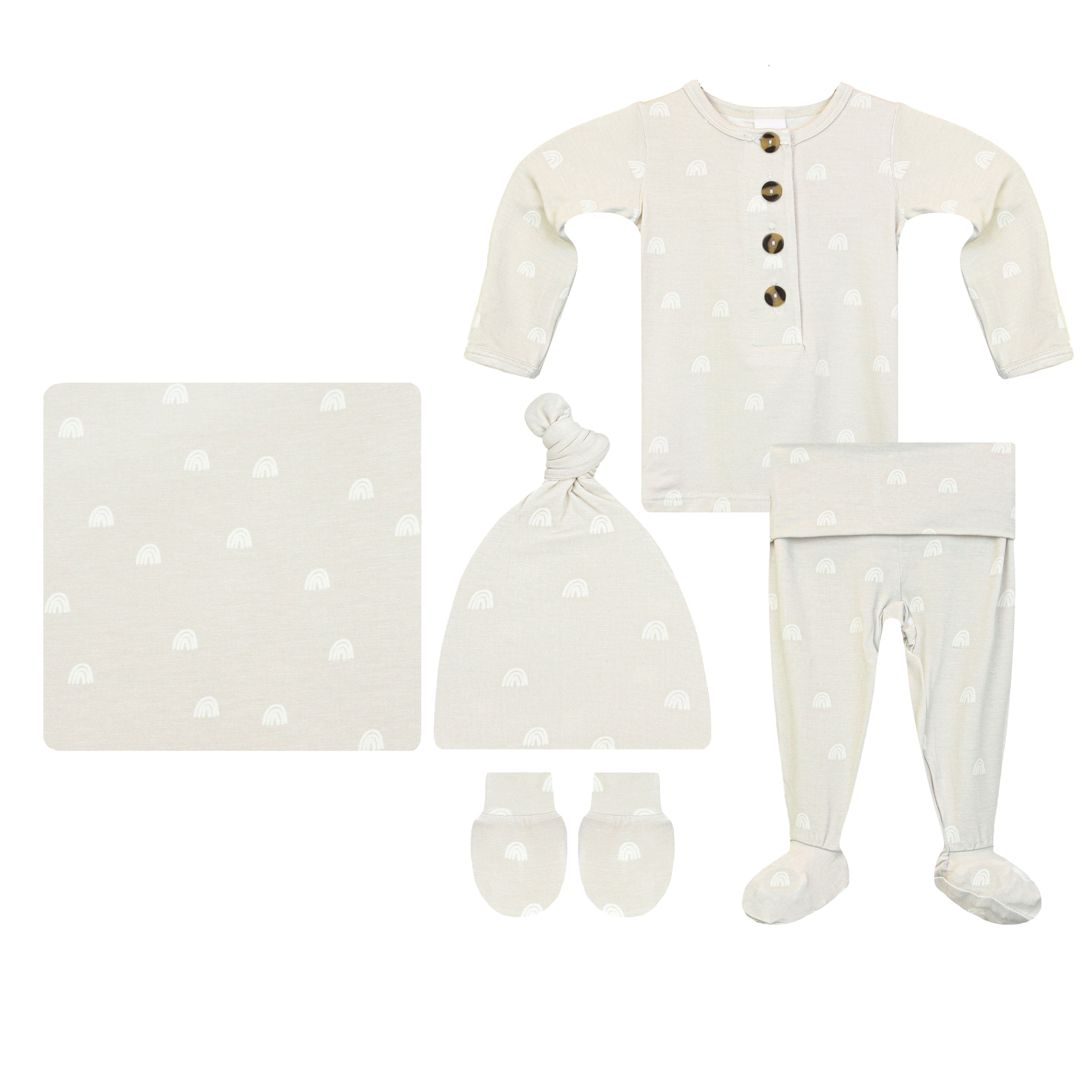 Rae Newborn Hat Bundle (Top + Bottom)