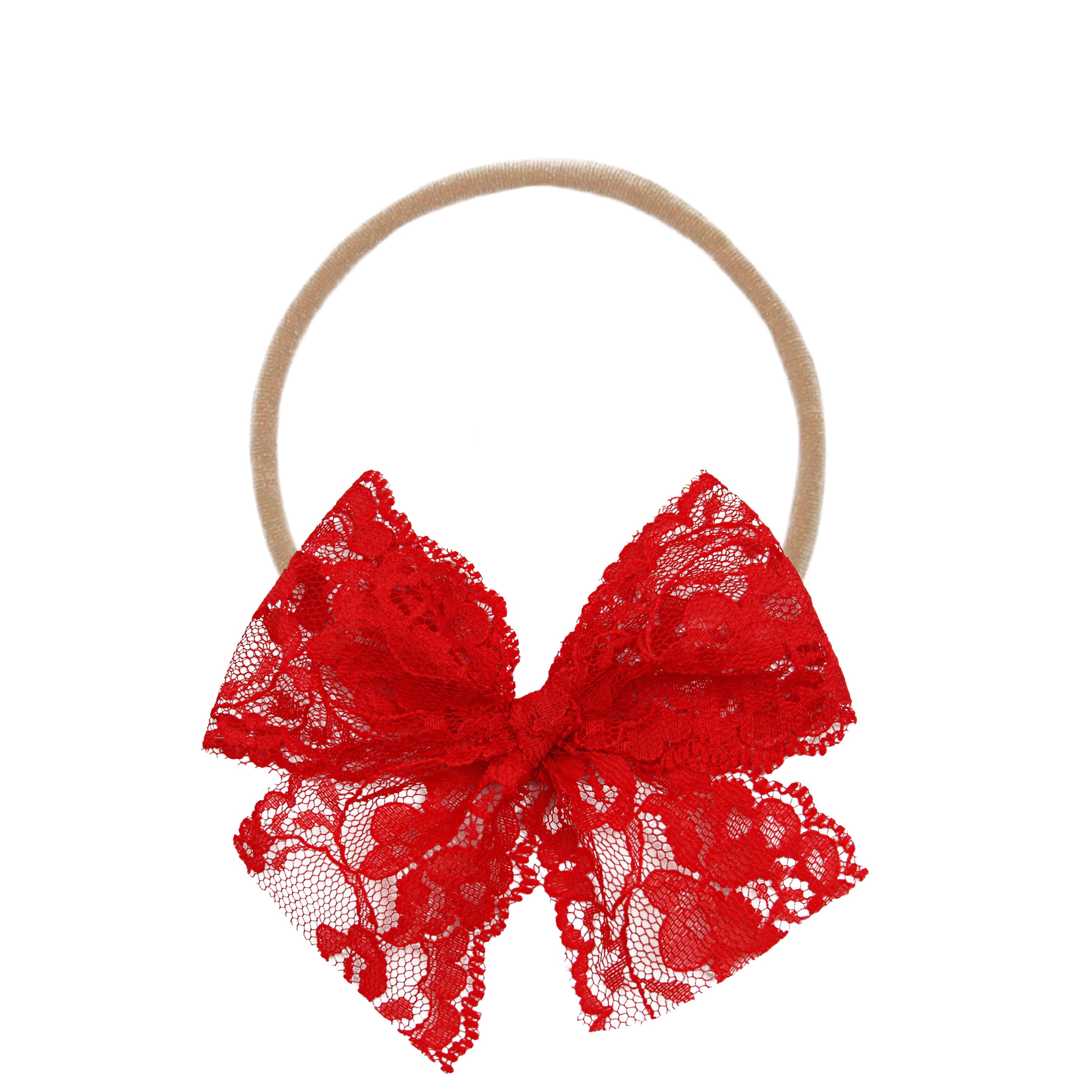 Lace Bow - Poppy