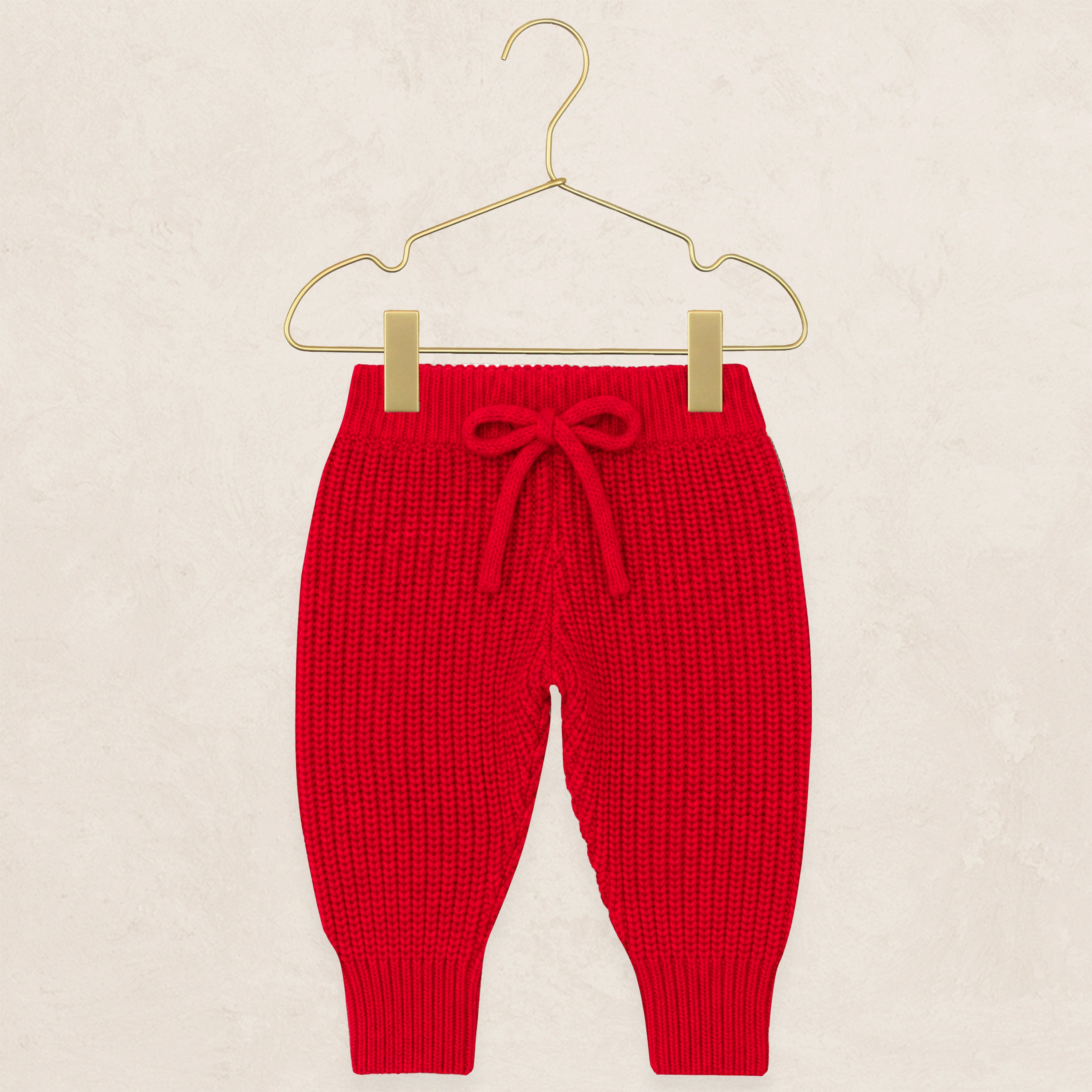 Pre-Order Knit Jogger Pant - Red