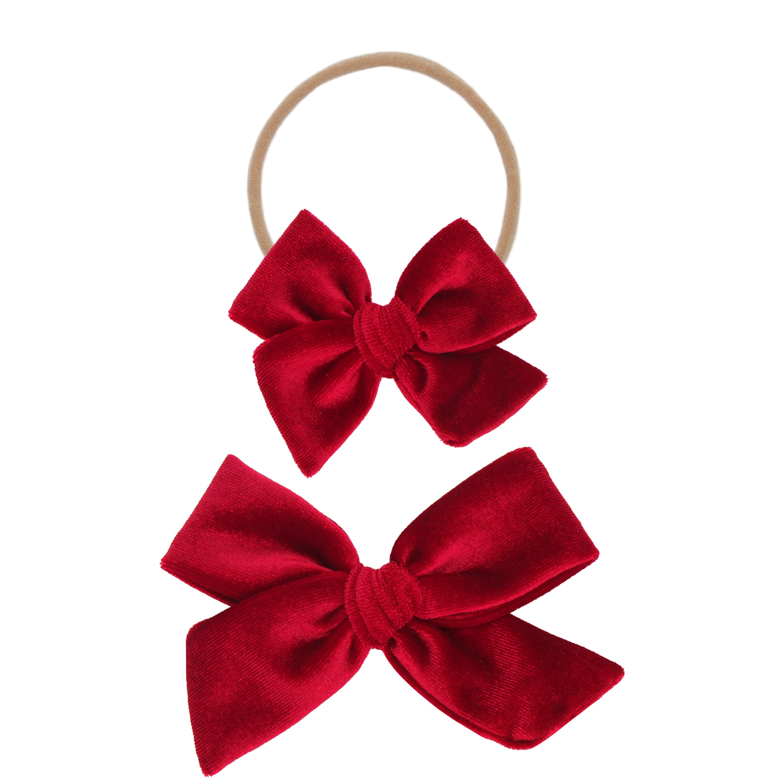 Velvet - Ruby Bow Headband