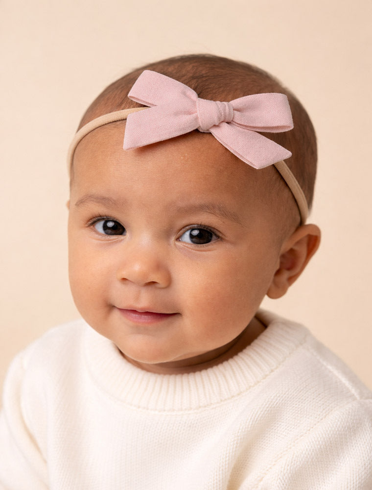 Classic Bow - Rose Petite Headband