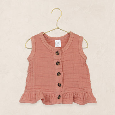 Ruffle Tank - Rose