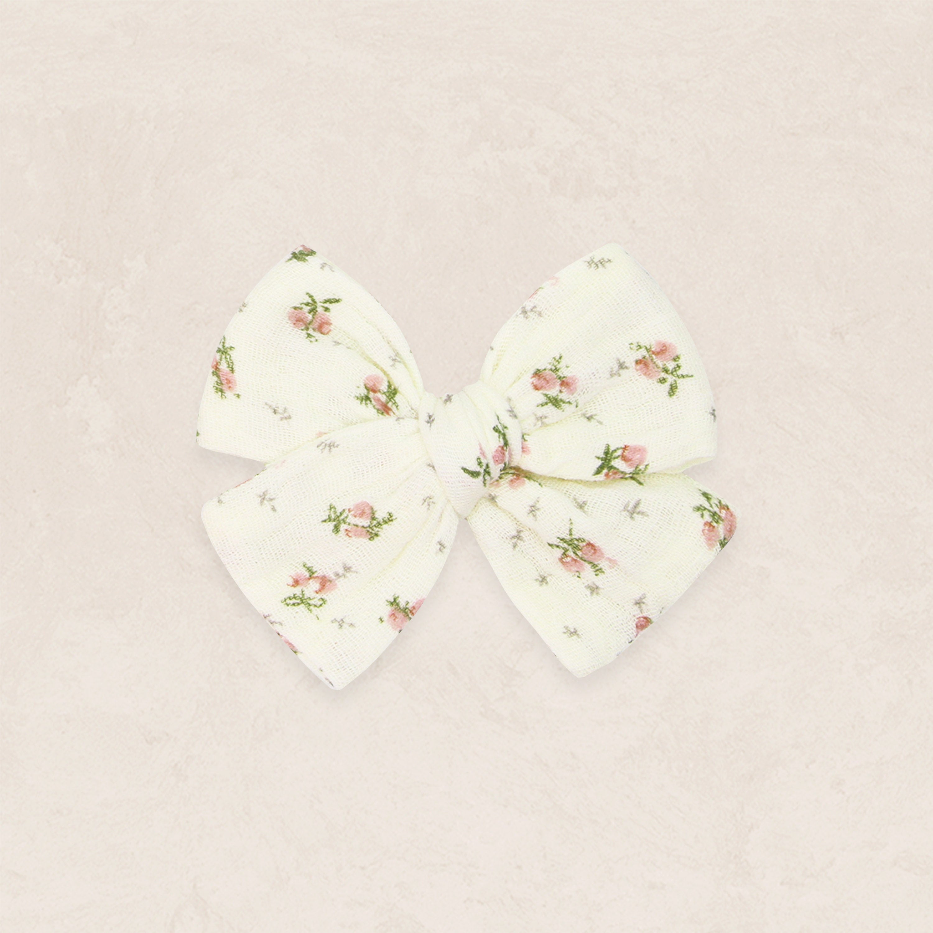 Adventure Bow - Rose Floral Clip