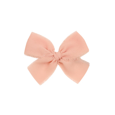 Chiffon Bow - Rose Clip