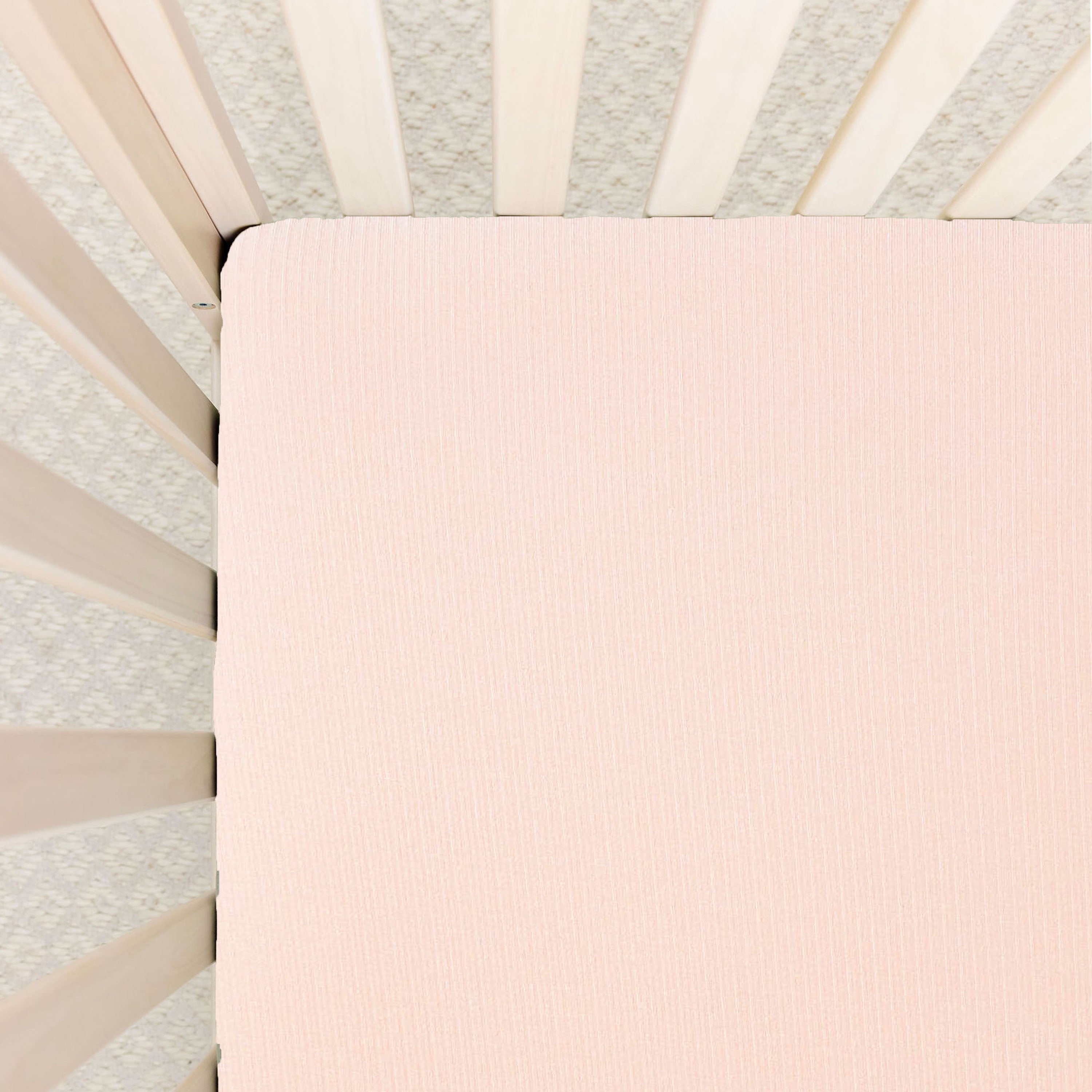 Rosie Ribbed Crib Sheet