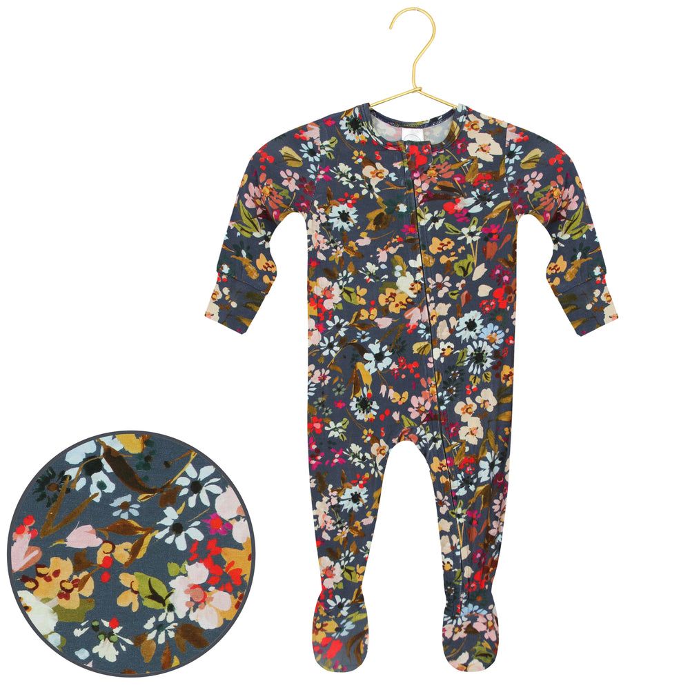 Ruby Zipper Footies