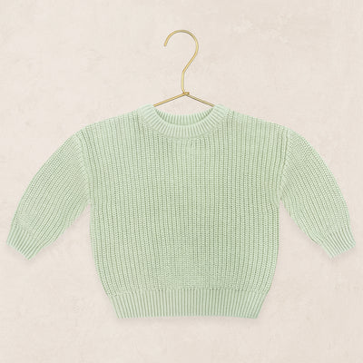Knit Chunky Sweater - Sage