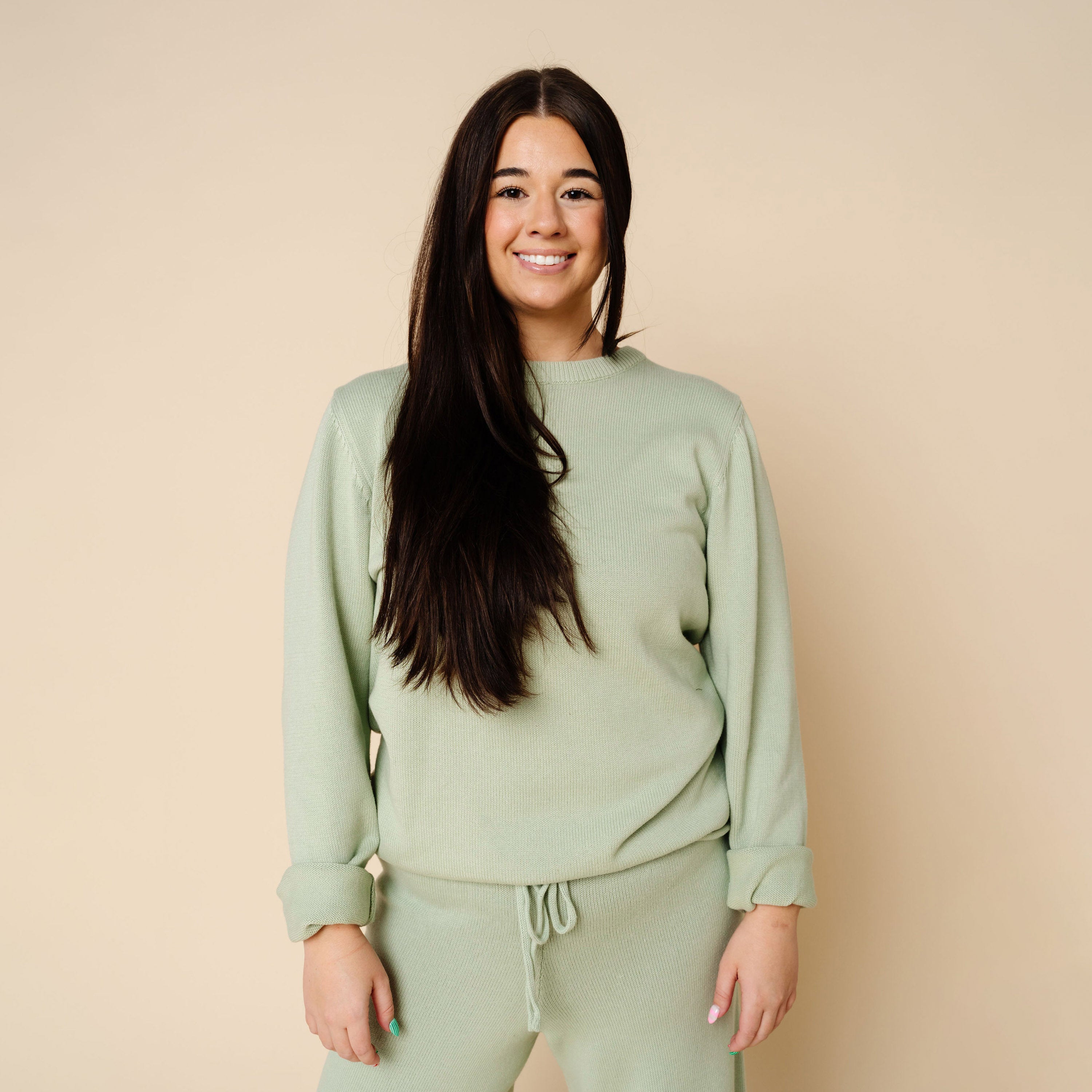 Knit Women's Sweater - Sage