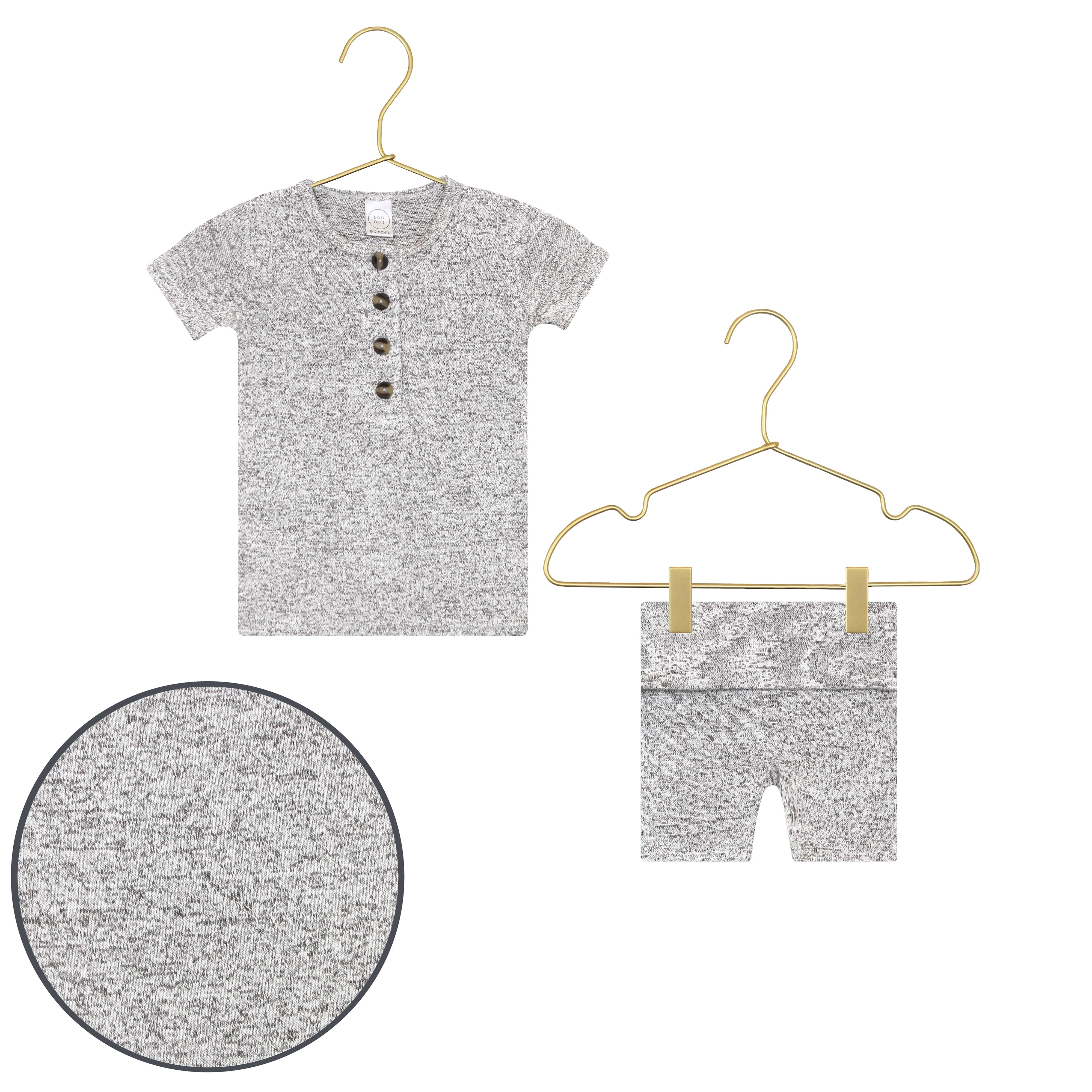 Sam Plush Knit Shortie Set