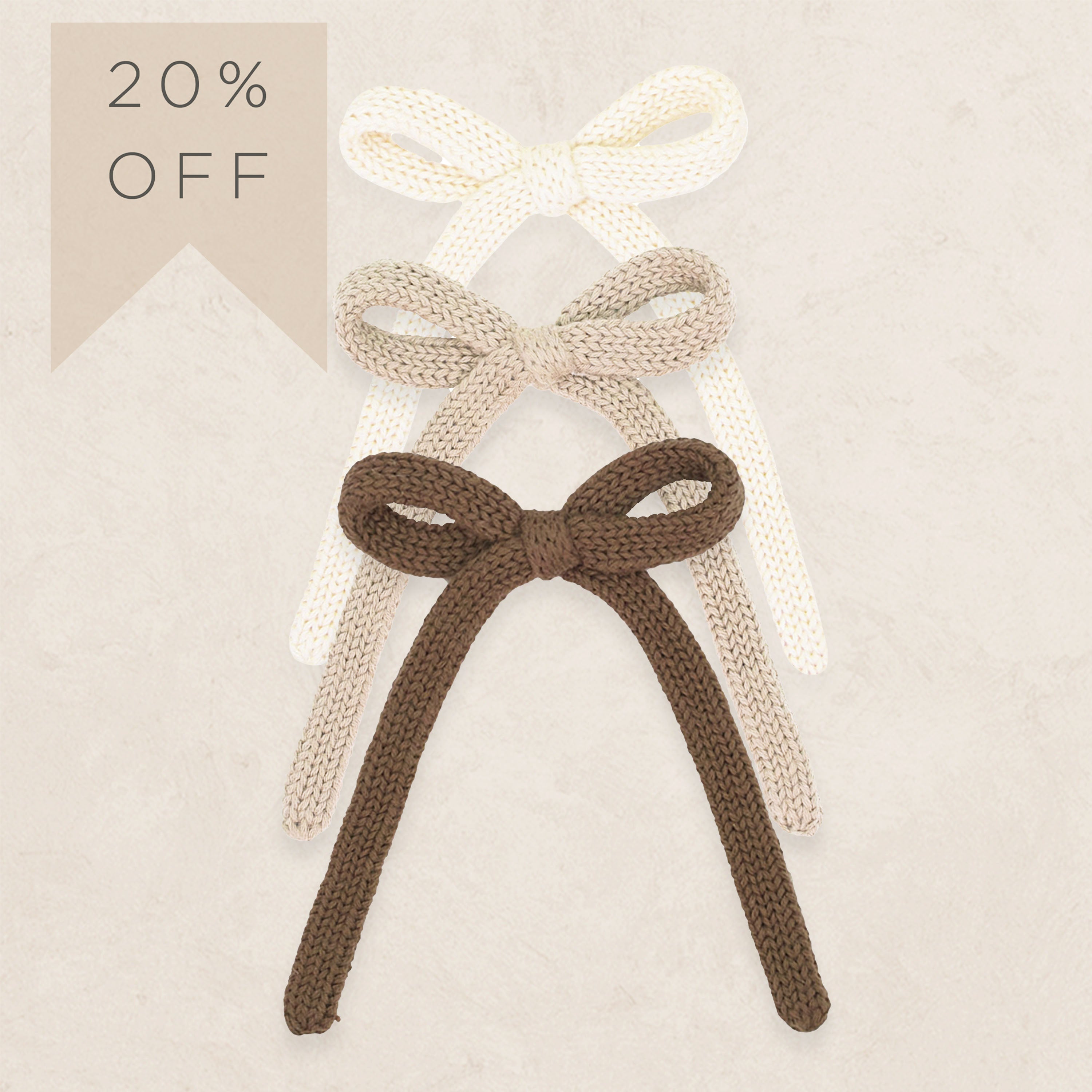 Sweater Bow - Knit Sash
