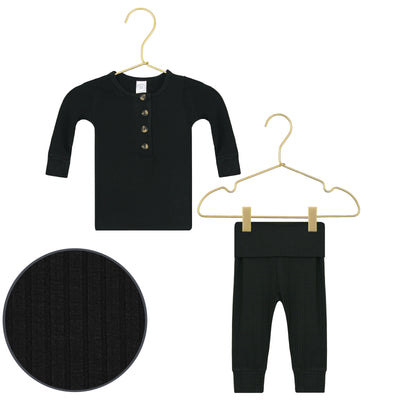 Saylor Ribbed Top + Bottoms