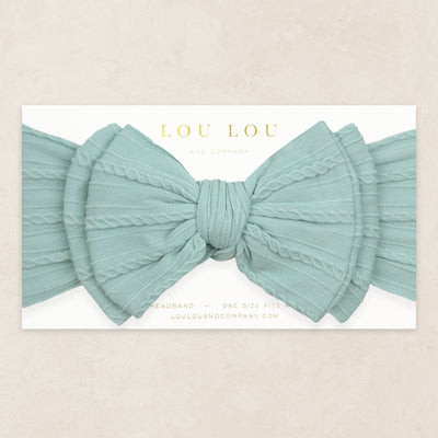 Cable Knit Headband - Sea Glass