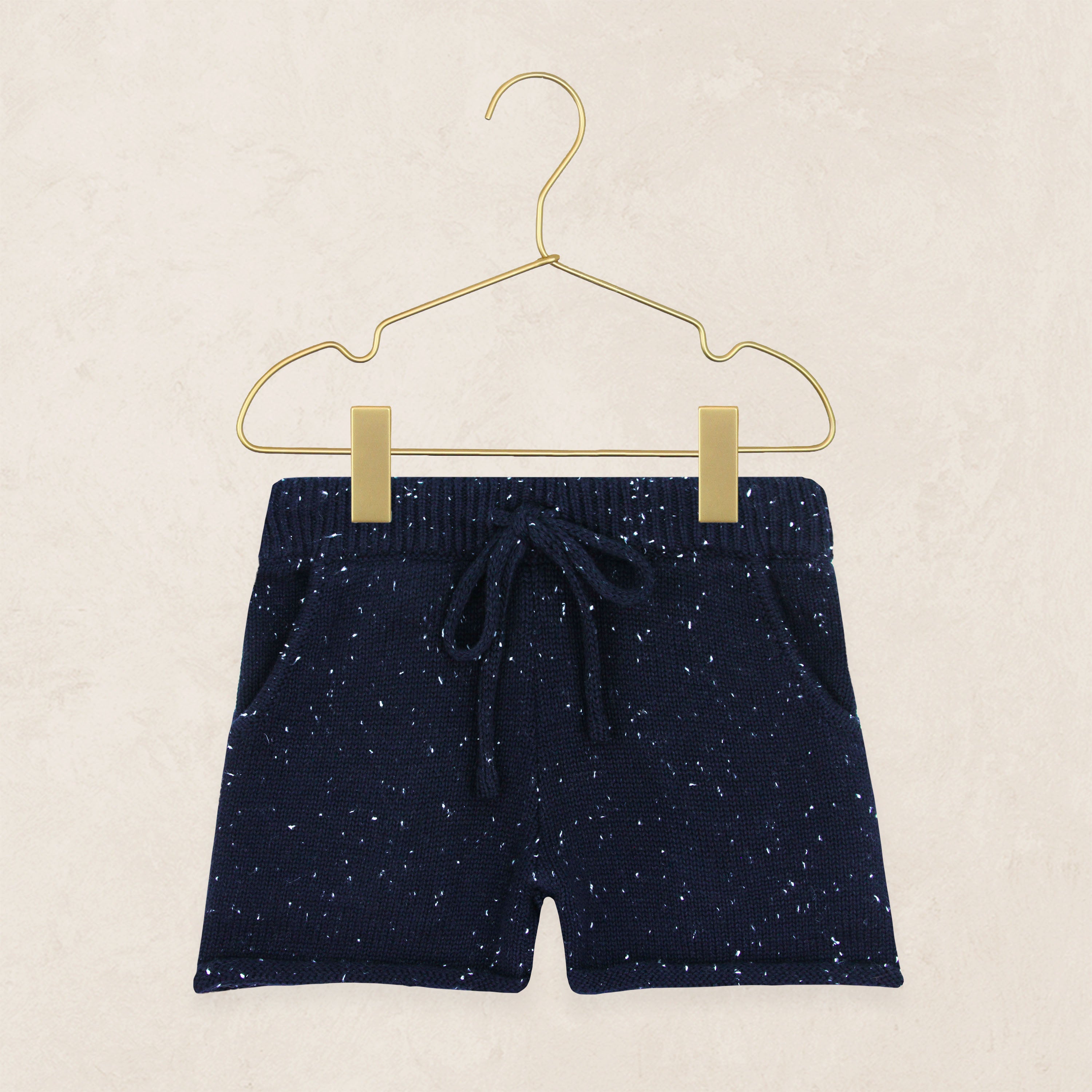 Knit Shorts - Navy Speckle