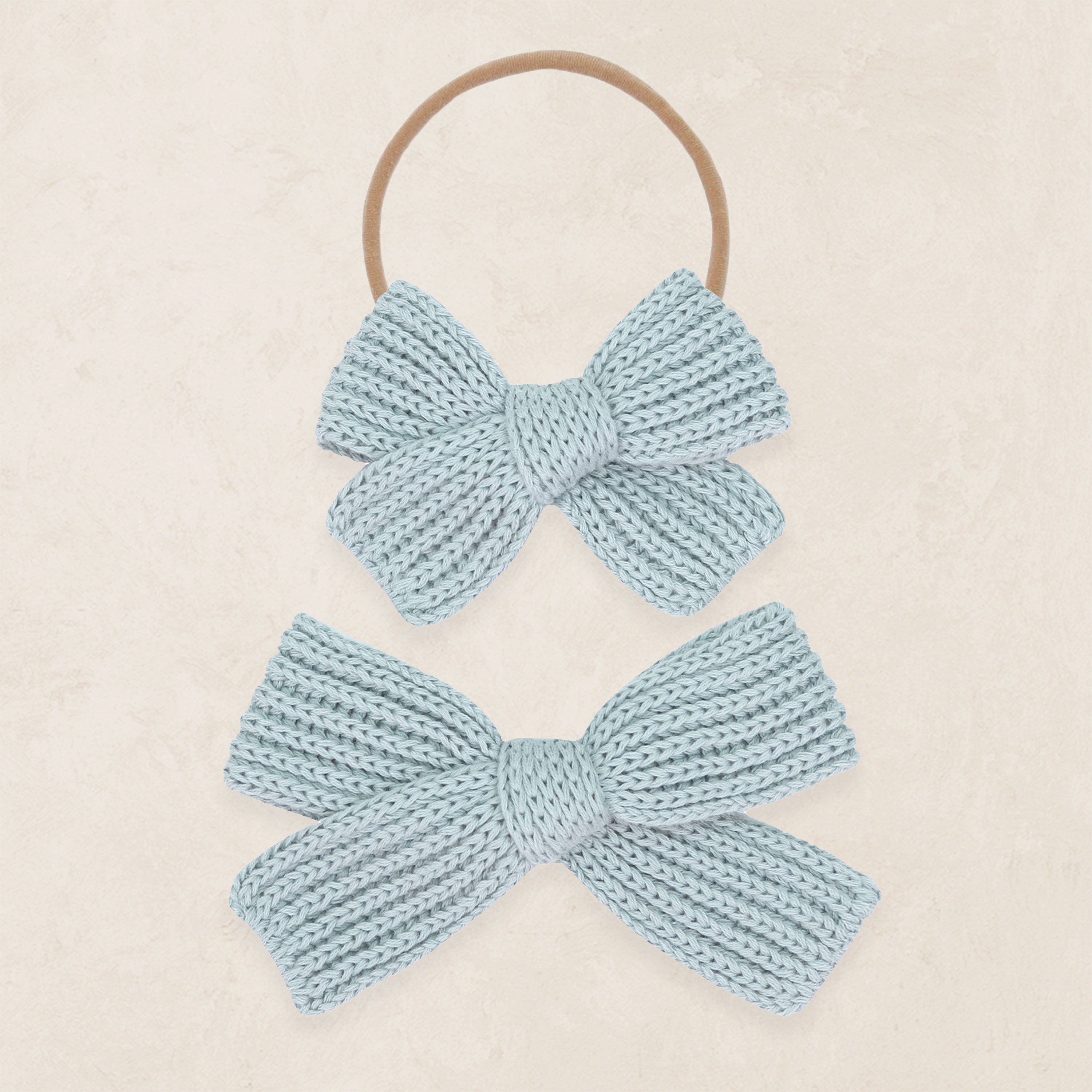 Sweater Bow - Steele Chunky Knit