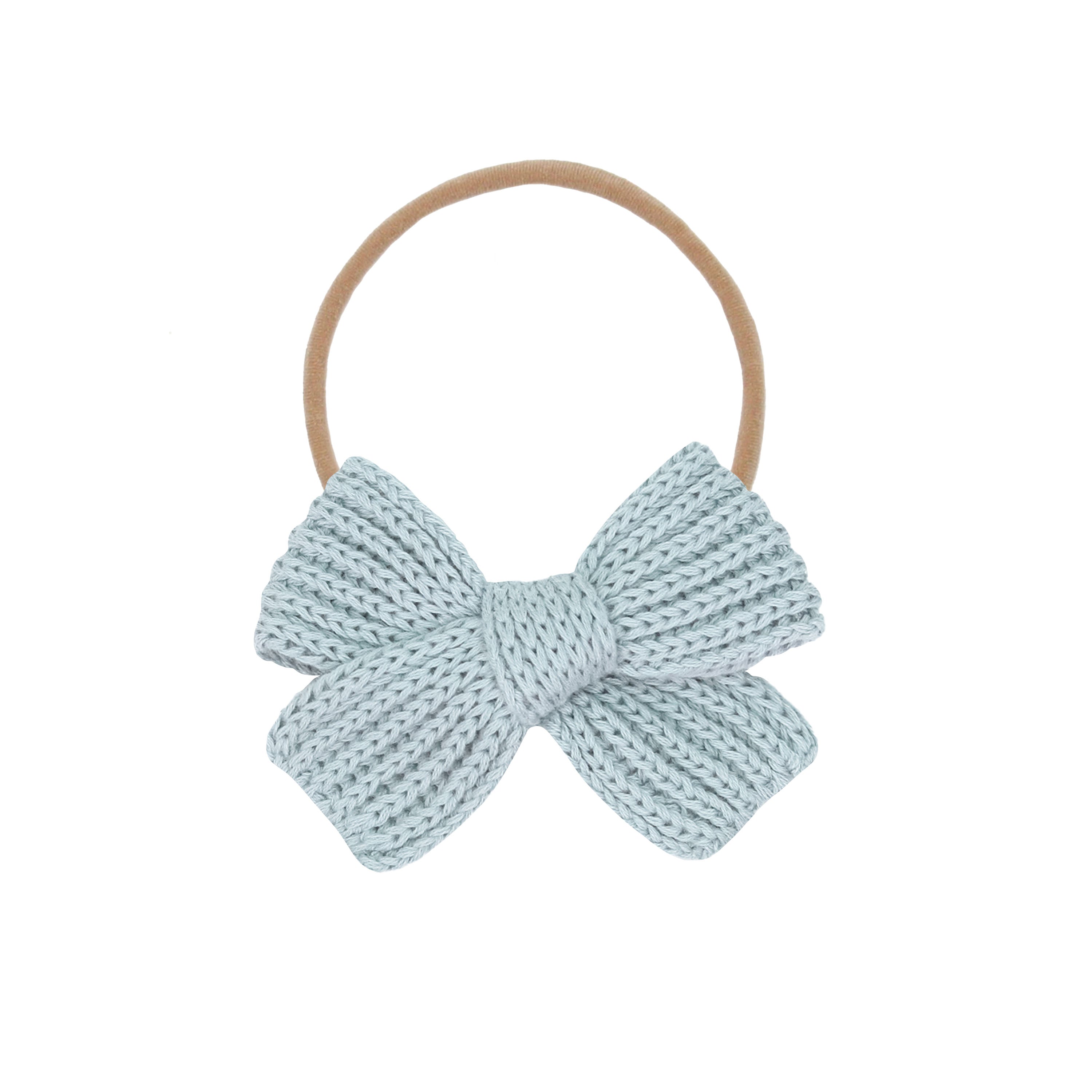 Sweater Bow - Steele Chunky Knit Headband