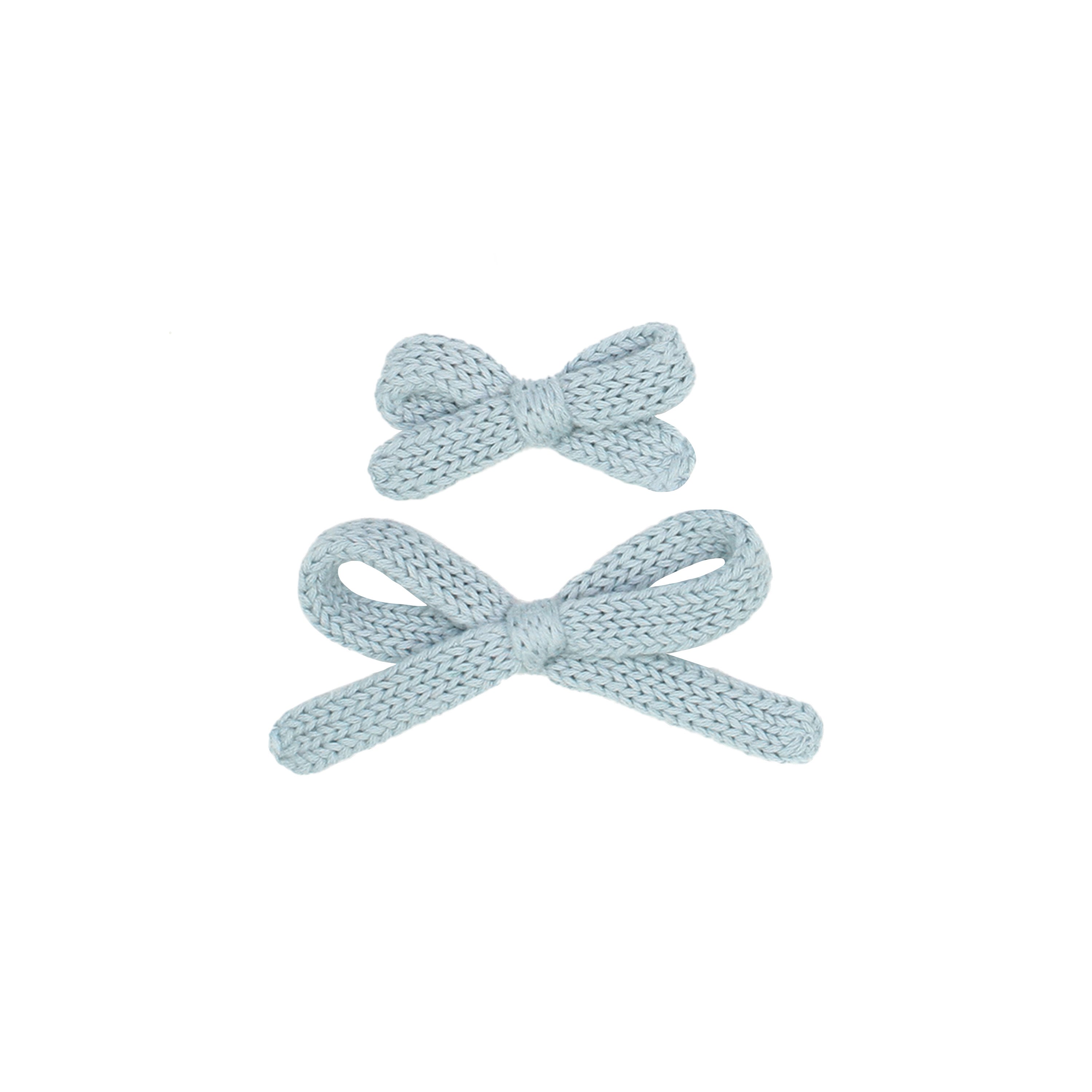 Sweater Bow - Steele Knit Clip