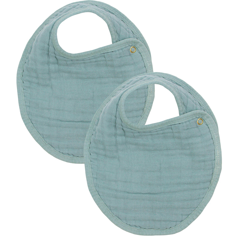 Cloud Muslin™ Bib 2 Pack - Steel