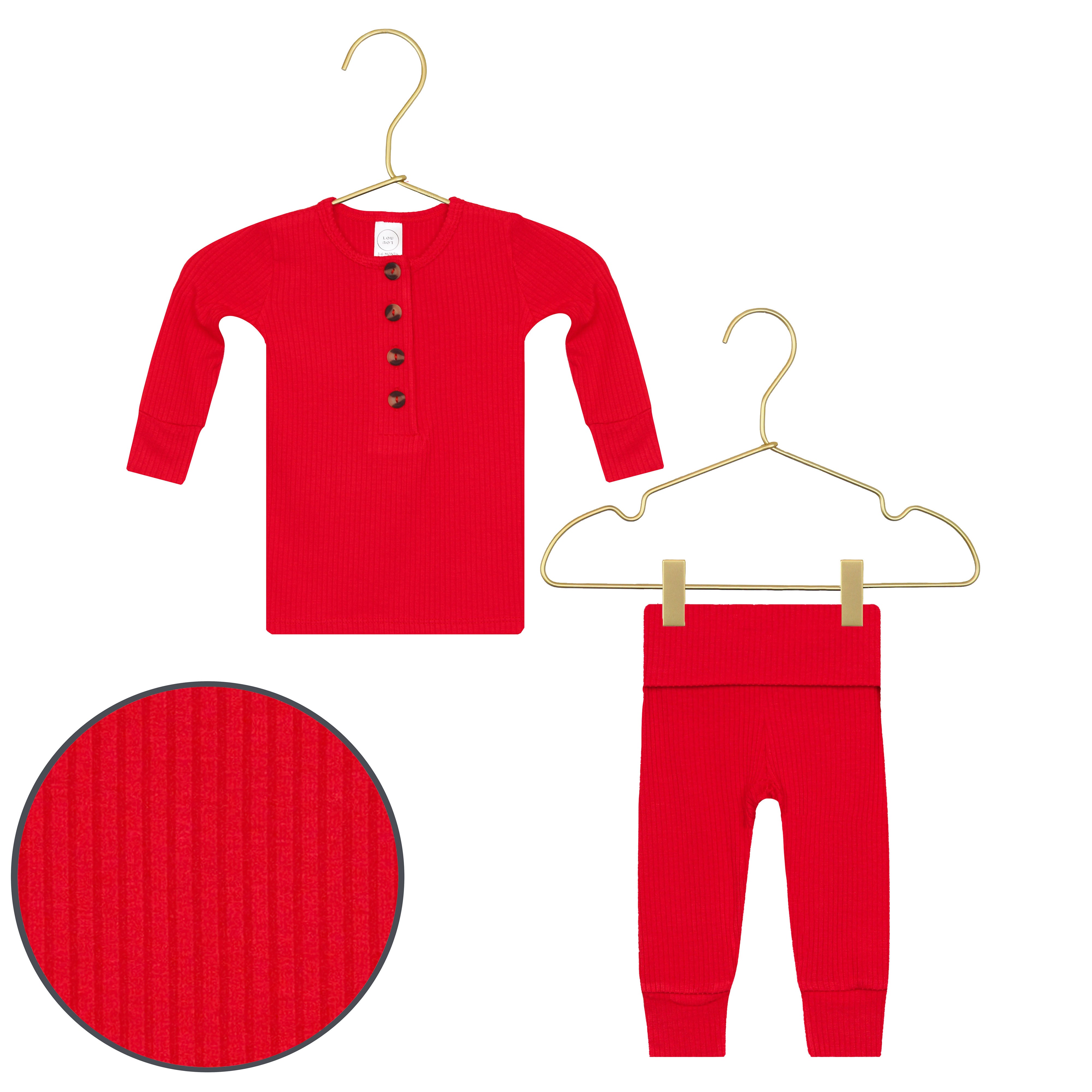 Sterling Ribbed Top + Bottoms