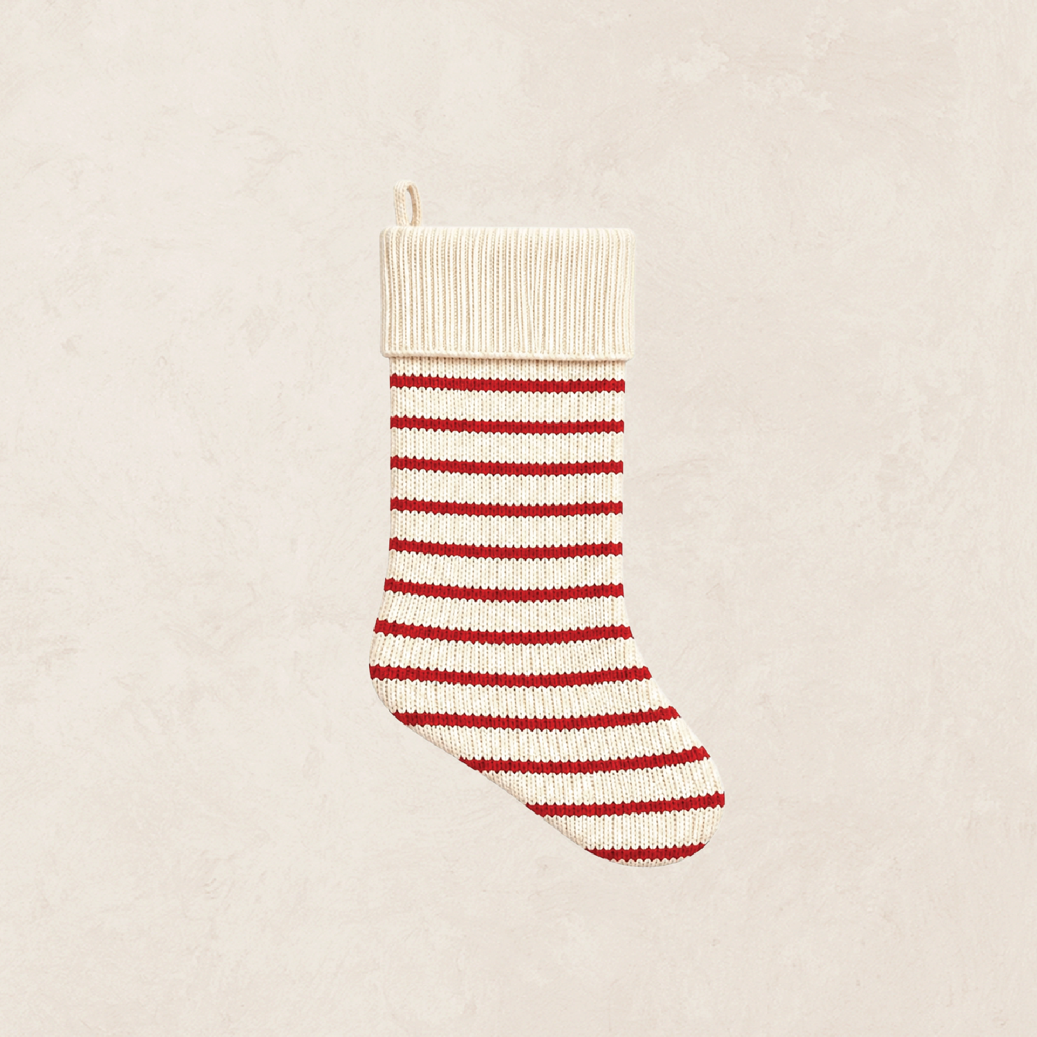 Pre-Order: Knit Stocking - Red Stripe