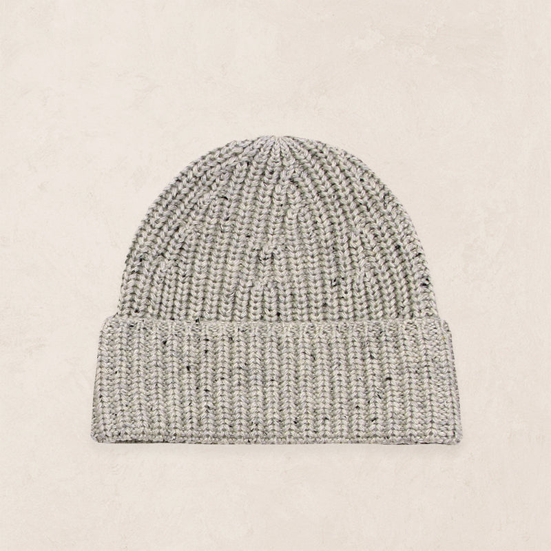 Knit Beanie - Grey Speckle