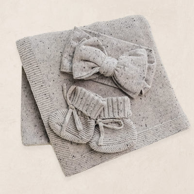 Knit Headband Bundle - Grey Speckle