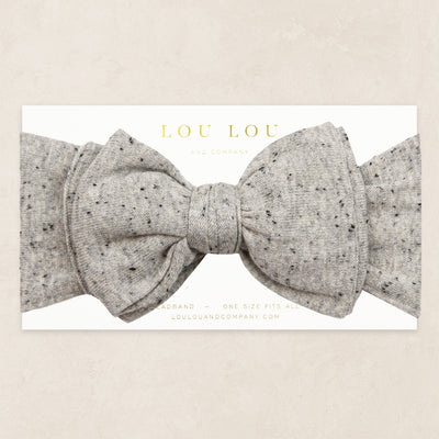 Knit Headband - Grey Speckle