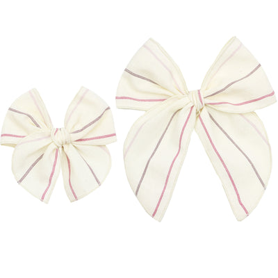 Heirloom Bow - Purple Stripe Clip