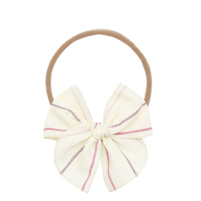 Heirloom Bow - Purple Stripe Headband