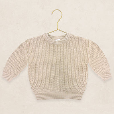 Knit Chunky Sweater - Tan