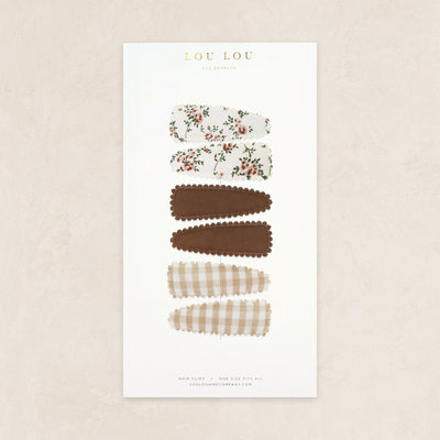 Scallop Snap Pack - Tan Gingham