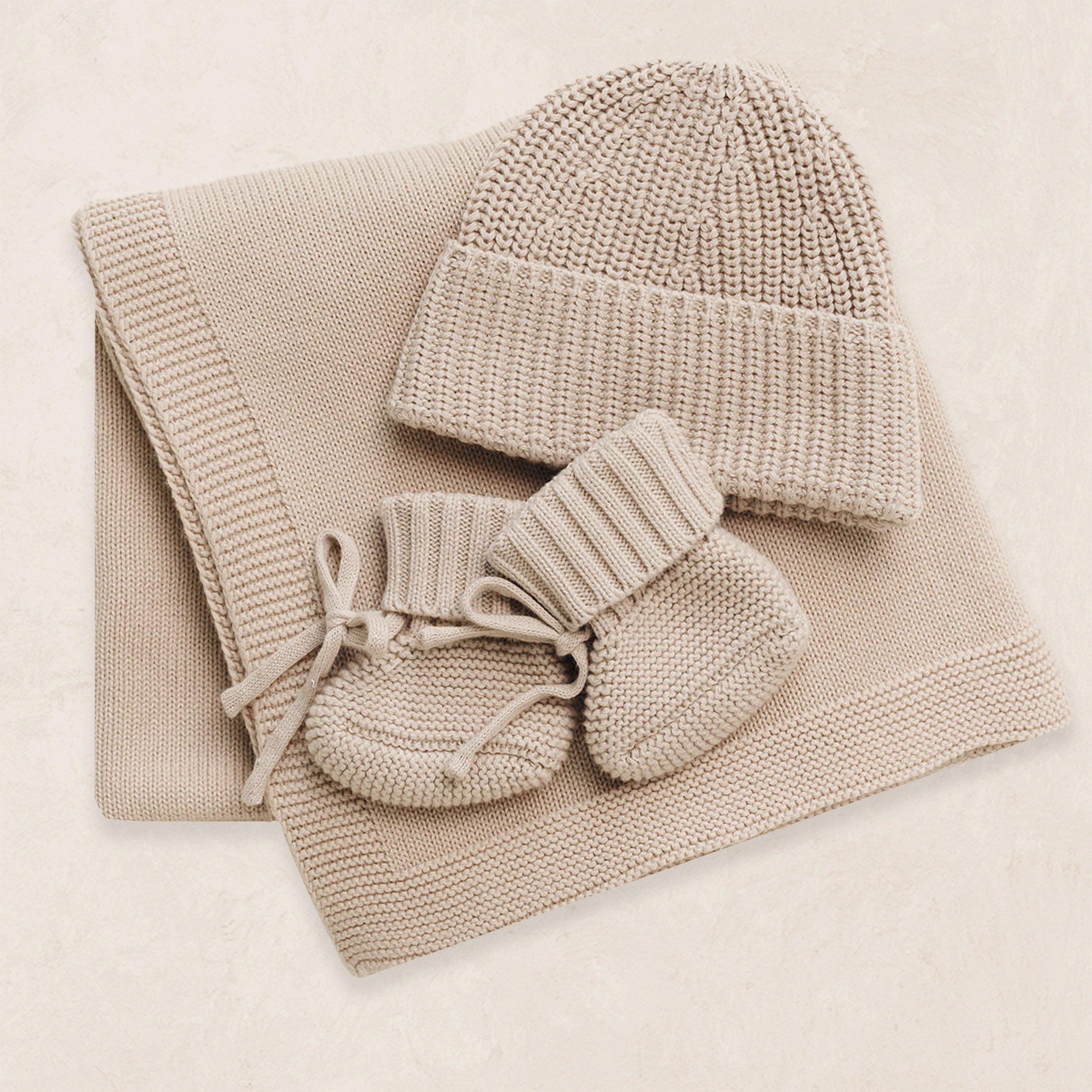 Pre-Order - Knit Beanie Bundle - Tan