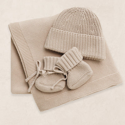 Knit Beanie Bundle - Tan