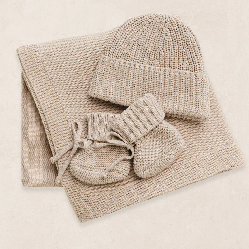 Knit Beanie Bundle - Tan