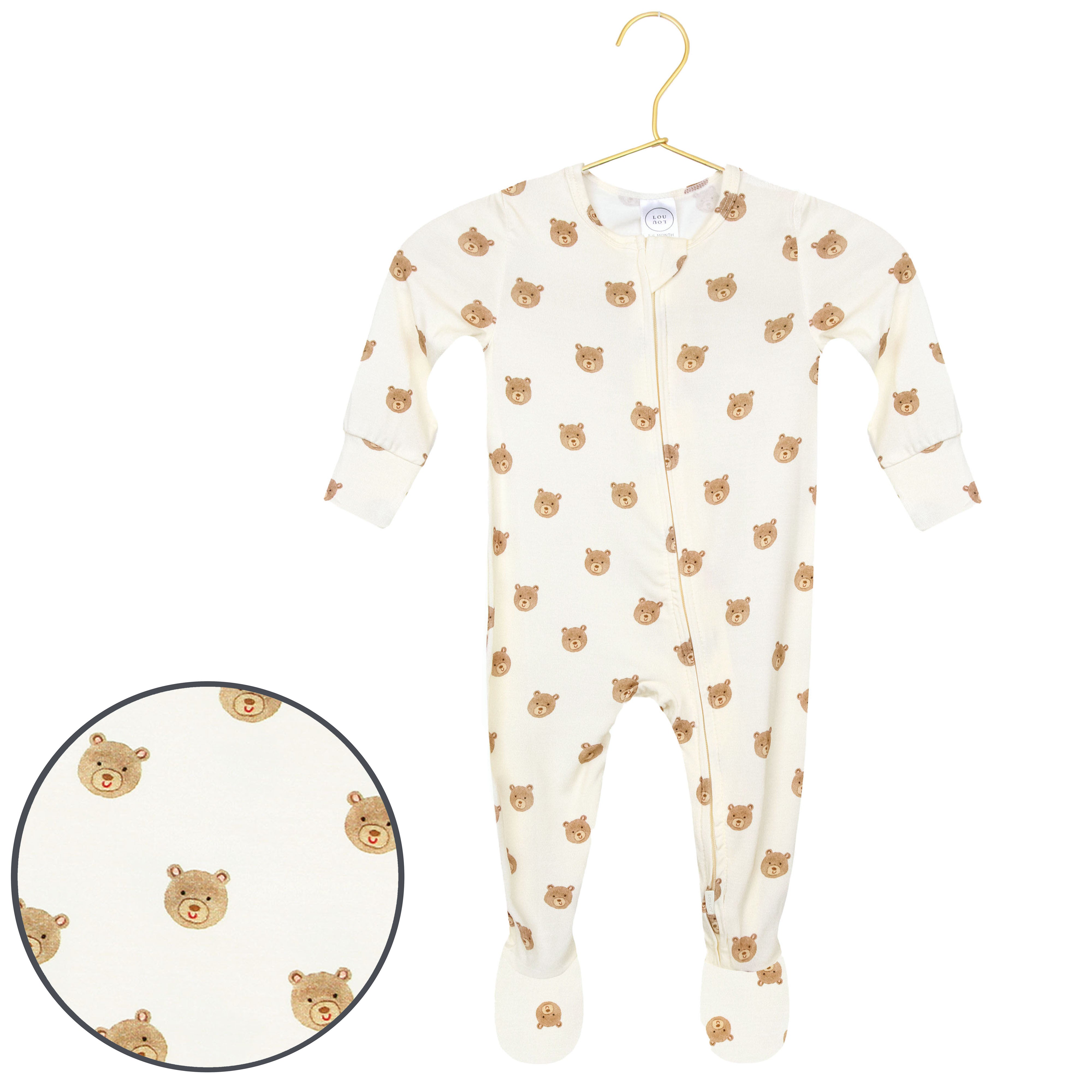 Teddy Zipper Footies