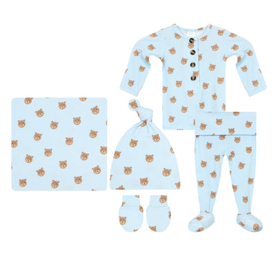 Theodore Newborn Hat Bundle + Top + Bottoms